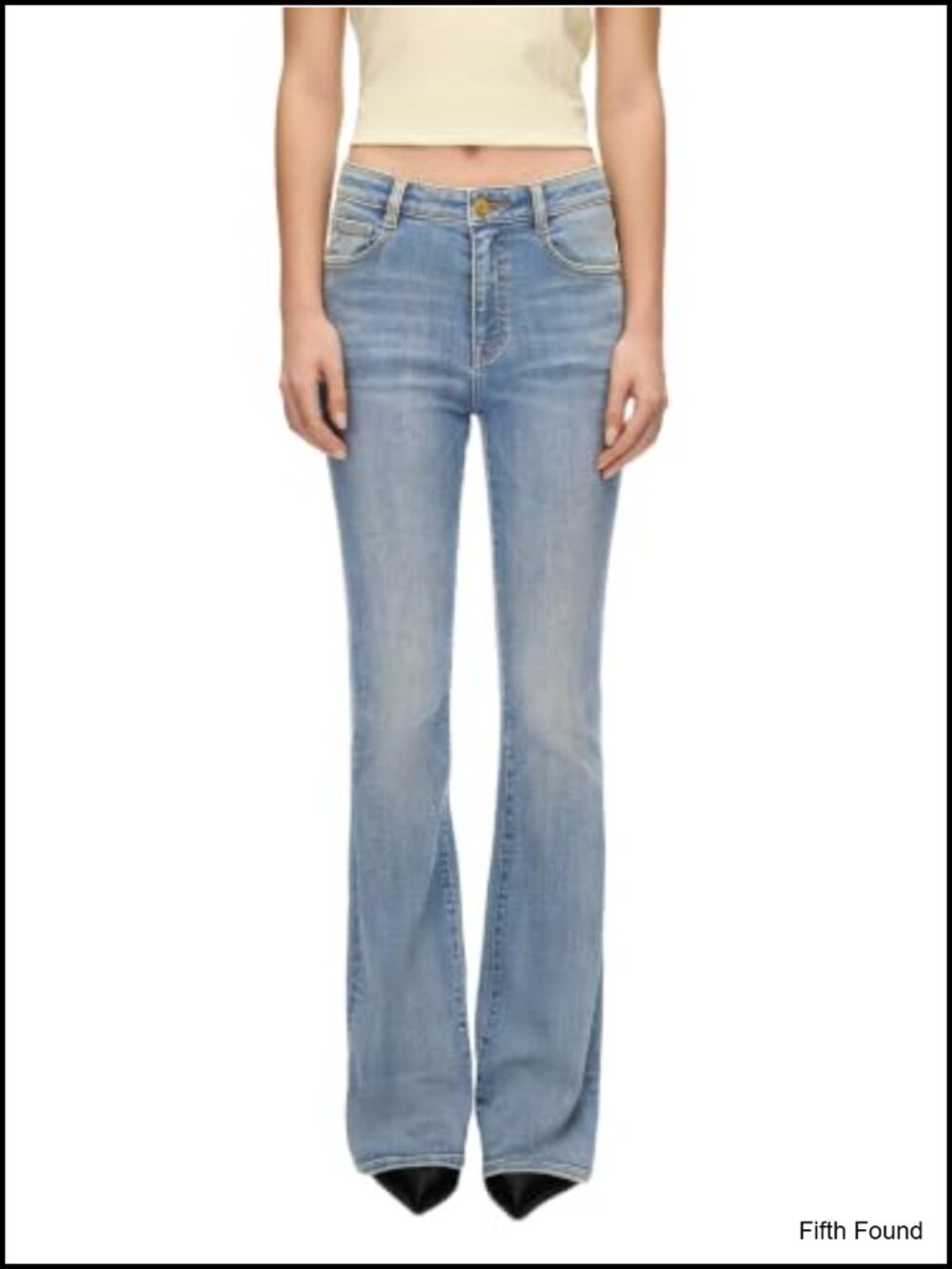Miss Sixty Flare Jeans Women Mid Rise Slim Fit Cotton Denim Bootcut Vintage